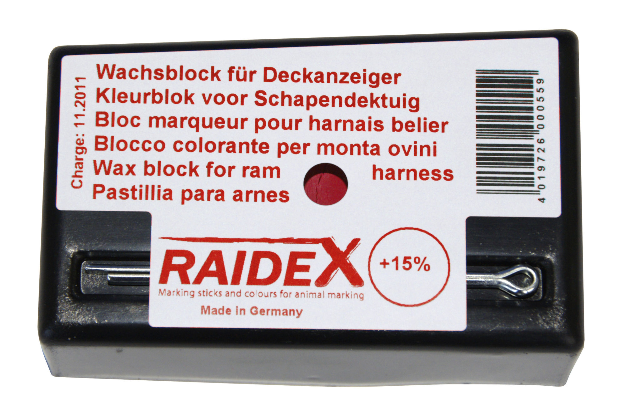 Wachsblock rot,  orig. RAIDEX