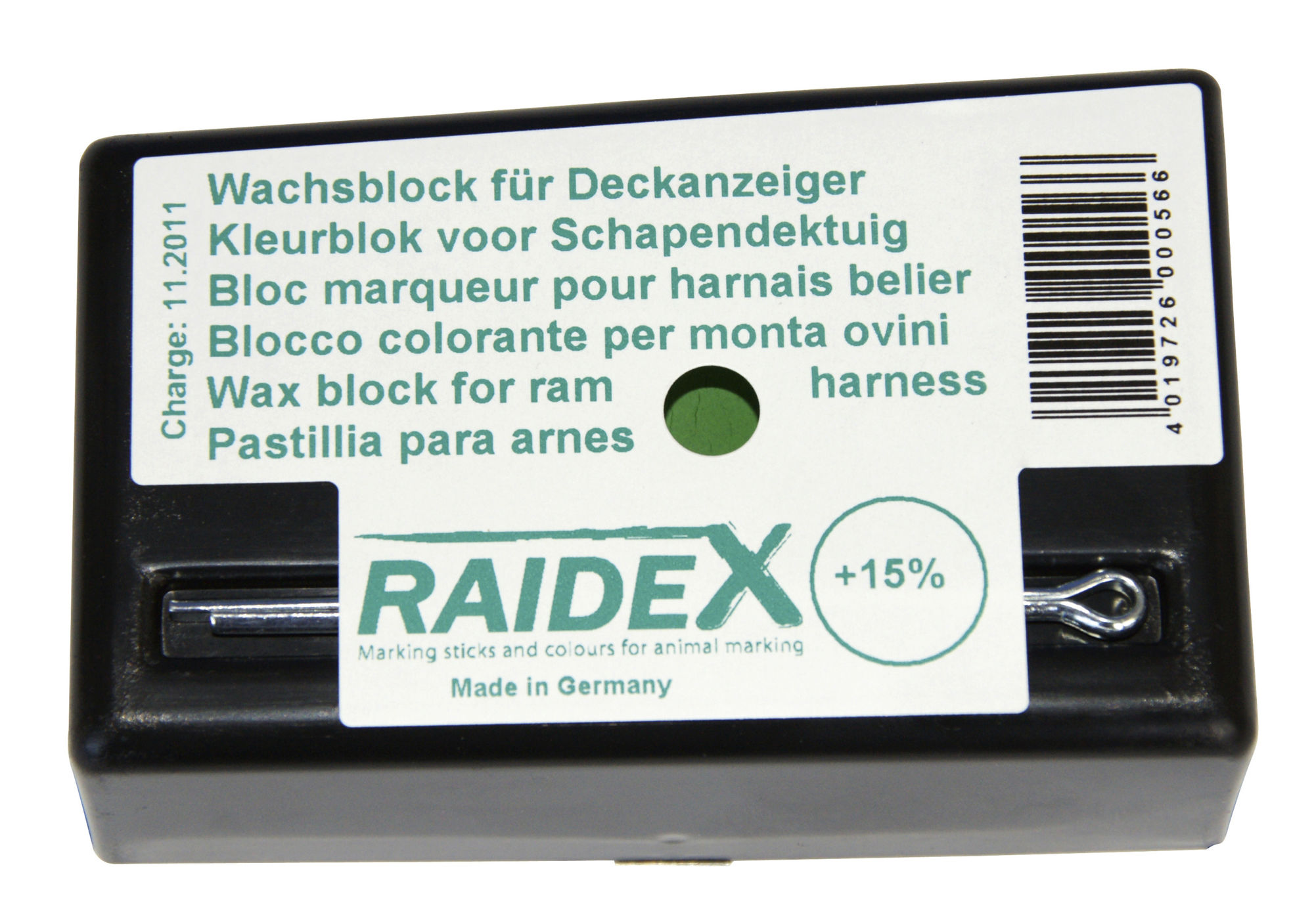 Wachsblock grün , orig. RAIDEX