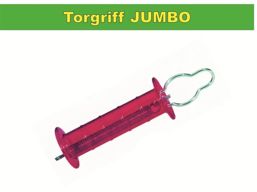 Jumbo-Torgriffe, geschlossene Öse, rot/transparent