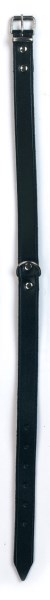 Halsband MEXICA, Umfang 27-33 cm, Breite: 12 mm, Farbe: schwarz, genietet, Rollschnalle