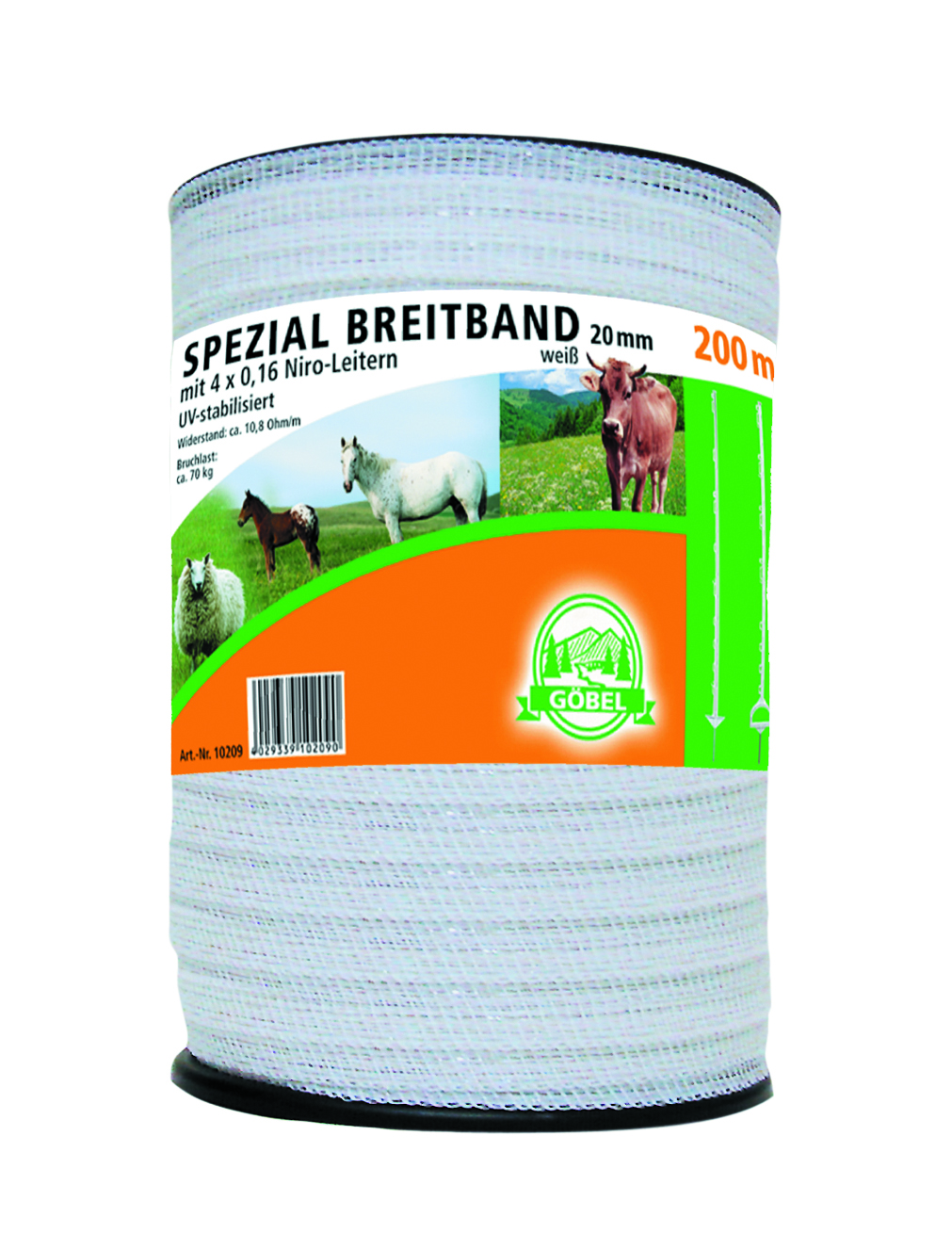 Spezial-Breitband 20 mm x 200 m, weiß